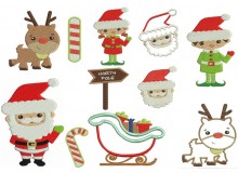 Stickserie NORDPOL Weihnachten